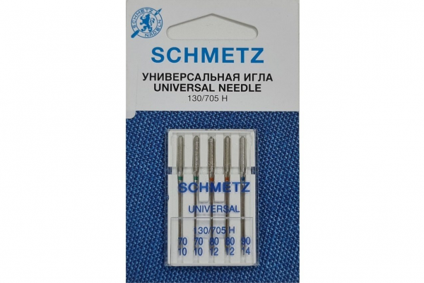 Иглы Schmetz универсальные (70x2, 80x2, 90x1), 5 шт в Каспийске