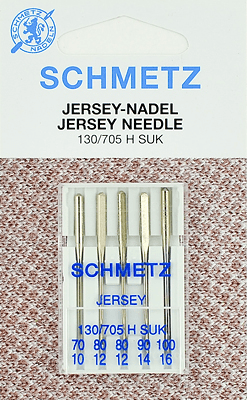 Иглы Schmetz джерси 130/705 H SUK (70x1, 80x2, 90x1, 100x1) 5 шт в Каспийске